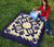 Hawaiian Turtle Kalo Pattern Premium Quilt - Blue - Argu Style - AH - Polynesian Pride