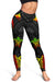 Papua New Guinea Women's Leggings - Reggae Tentacle Turtle - Polynesian Pride