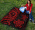 Fiji Polynesian Premium Quilt - Red Tentacle Turtle Crest - Polynesian Pride