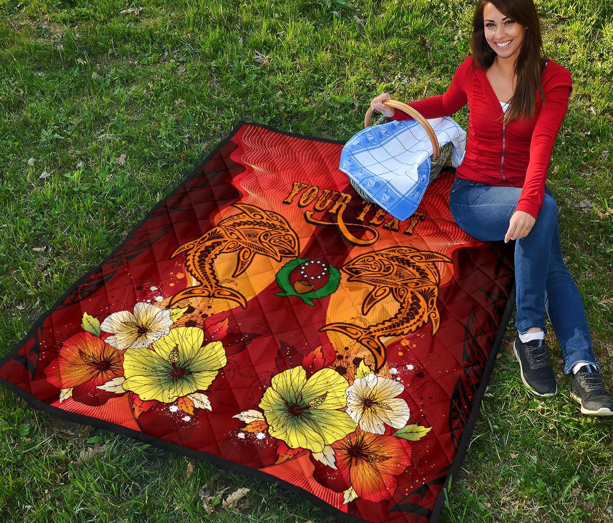 Pohnpei Personalised Premium Quilt - Tribal Tuna Fish - Polynesian Pride