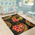 Pohnpei Micronesian Area Rug - Gold Plumeria - Polynesian Pride