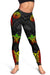 American Samoa Women's Legging - Reggae Tentacle Turtle - Polynesian Pride