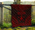 Austral Islands Premium Quilt - Austral Islands Flag Polynesian Chief Dark Red Version - Polynesian Pride