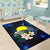 Palau Polynesian Area Rug - Turtle With Plumeria Flowers - Polynesian Pride