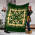 Hawaiian Premium Blanket Royal Pattern - Emerald Green - Polynesian Pride