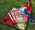 Polynesian Samoa Premium Quilt - Summer Plumeria (Red) - Polynesian Pride