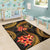 Niue Polynesian Area Rug - Gold Plumeria - Polynesian Pride