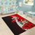 Fiji Polynesian Area Rug - Coat Of Arm With Hibiscus - Polynesian Pride