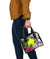 Palau Shoulder Handbag White - Turtle Plumeria Banana Leaf - Polynesian Pride