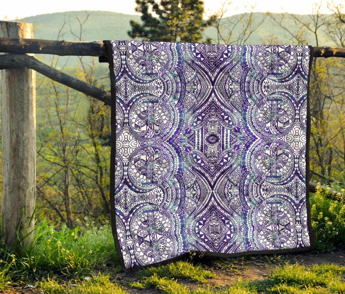 Polynesian Premium Quilt Violet - Polynesian Pride