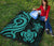 Fiji Polynesian Premium Quilt - Turquoise Tentacle Turtle Crest - Polynesian Pride