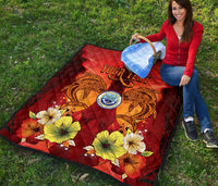 Federated States Of Micronesia Custom Personalised Premium Quilt - Tribal Tuna Fish - Polynesian Pride