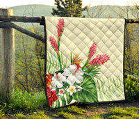 Wonderful Hibiscus Flower Premium Quilt - Polynesian Pride