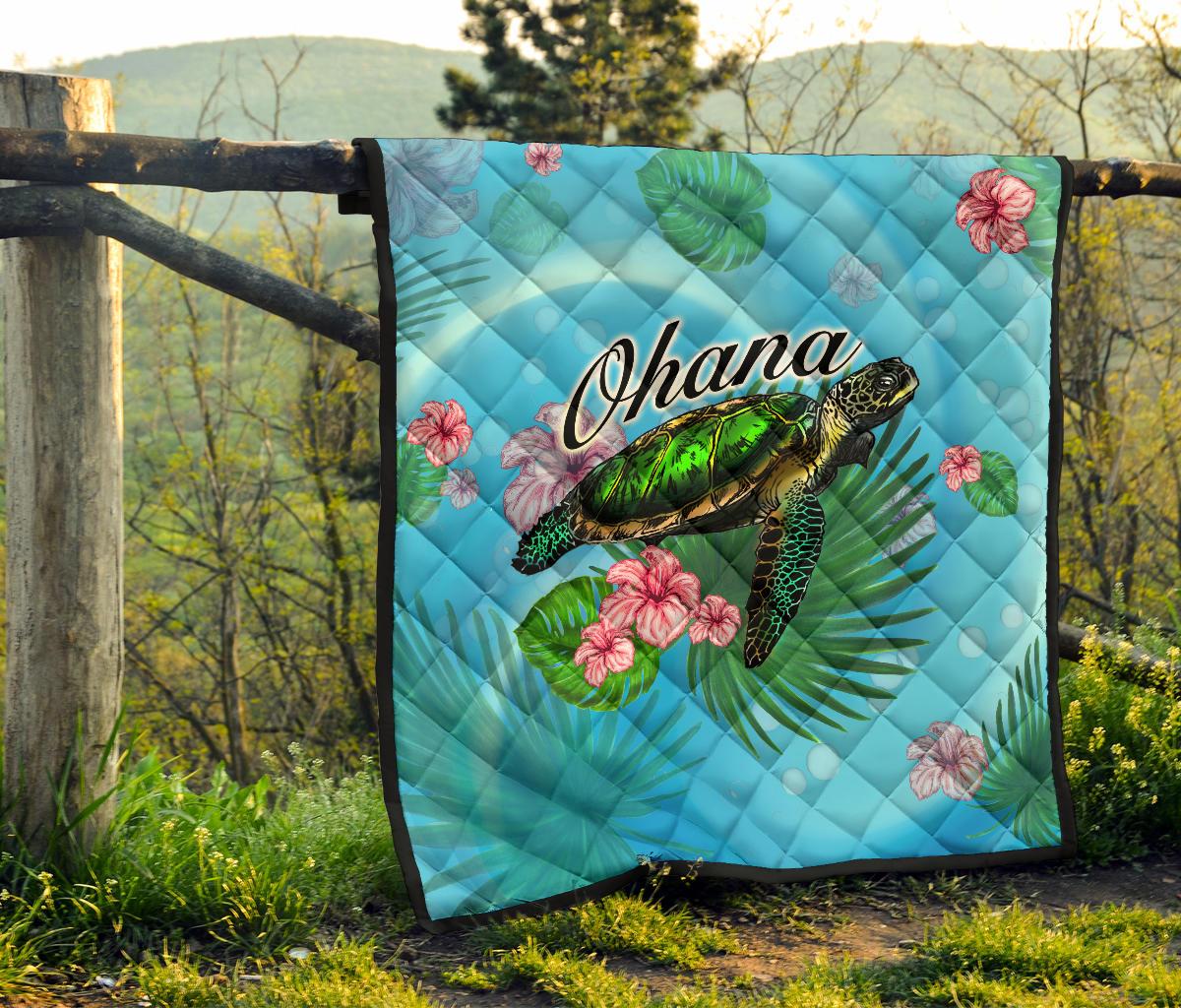 Ohana Turtle Premium Quilt - Polynesian Pride