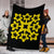 Hawaiian Premium Blanket Royal Pattern - Black And Yellow - A1 Style - Polynesian Pride