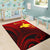 Papua New Guinea Custom Personalised Area Rug - Raggiana Bird of Paradise Polynesian Patterns - Polynesian Pride