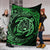 Hawaiian Turtle Polynesian Green Premium Blanket - Polynesian Pride