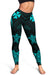 Wallis and Futuna Women's Leggings - Turquoise Tentacle Turtle - Polynesian Pride