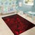 Palau Area Rugs Turtle Hibiscus Red - Polynesian Pride