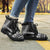 French Polynesia Leather Boots - Polynesian Black Chief Version - Polynesian Pride