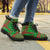 Vanuatu Leather Boots - Polynesian Flag Chief Version - Polynesian Pride