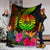 Tahiti Polynesian Premium Blanket - Hibiscus and Banana Leaves - Polynesian Pride