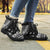 Fiji Leather Boots - Polynesian Black Chief Version - Polynesian Pride