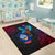 Guam Area Rug - KingFisher Bird With Map - Polynesian Pride