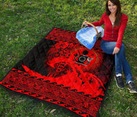 Cook Island Quilt Wave Red Design - Polynesian Pride