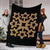 Hawaiian Premium Blanket Royal Pattern - Black And Gold - A1 Style - Polynesian Pride