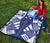 Gambier Islands Premium Quilt - Gambier Islands Flag Polynesian White Tattoo (Blue) - Polynesian Pride