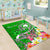 Pohnpei Custom Personalised Area Rug - Turtle Plumeria (Green) - Polynesian Pride