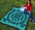 Hawaiian Quilt Turtle Pattern New Blue Premium Quilt - Skin Style - AH - Polynesian Pride