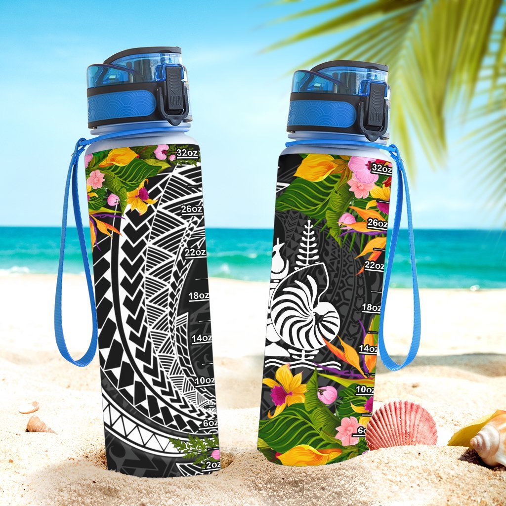 New Caledonia Hydro Tracking Bottle - Seal Spiral Polynesian Patterns - Polynesian Pride