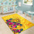 Polynesian Hawaii Kanaka Maoli Area Rug - Hibiscus Flowers & Polynesian Patterns - Polynesian Pride