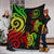 Tahiti Polynesian Premium Blanket - Reggae Tentacle Turtle - Polynesian Pride