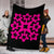 Hawaiian Premium Blanket Royal Pattern - Black And Pink - A1 Style - Polynesian Pride