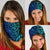 Light Maori Tattoo Bandana - Blue - Polynesian Pride