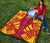 Kiribati Premium Quilt - Kiribati Coat Of Arms Polynesian Yellow Tattoo - Polynesian Pride