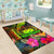 Samoa Polynesian Area Rug - Hibiscus and Banana Leaves - Polynesian Pride