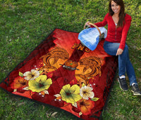 Papua New Guinea Premium Quilt - Tribal Tuna Fish - Polynesian Pride