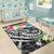 Polynesian Hawaii Area Rug - Summer Plumeria (Black) - Polynesian Pride