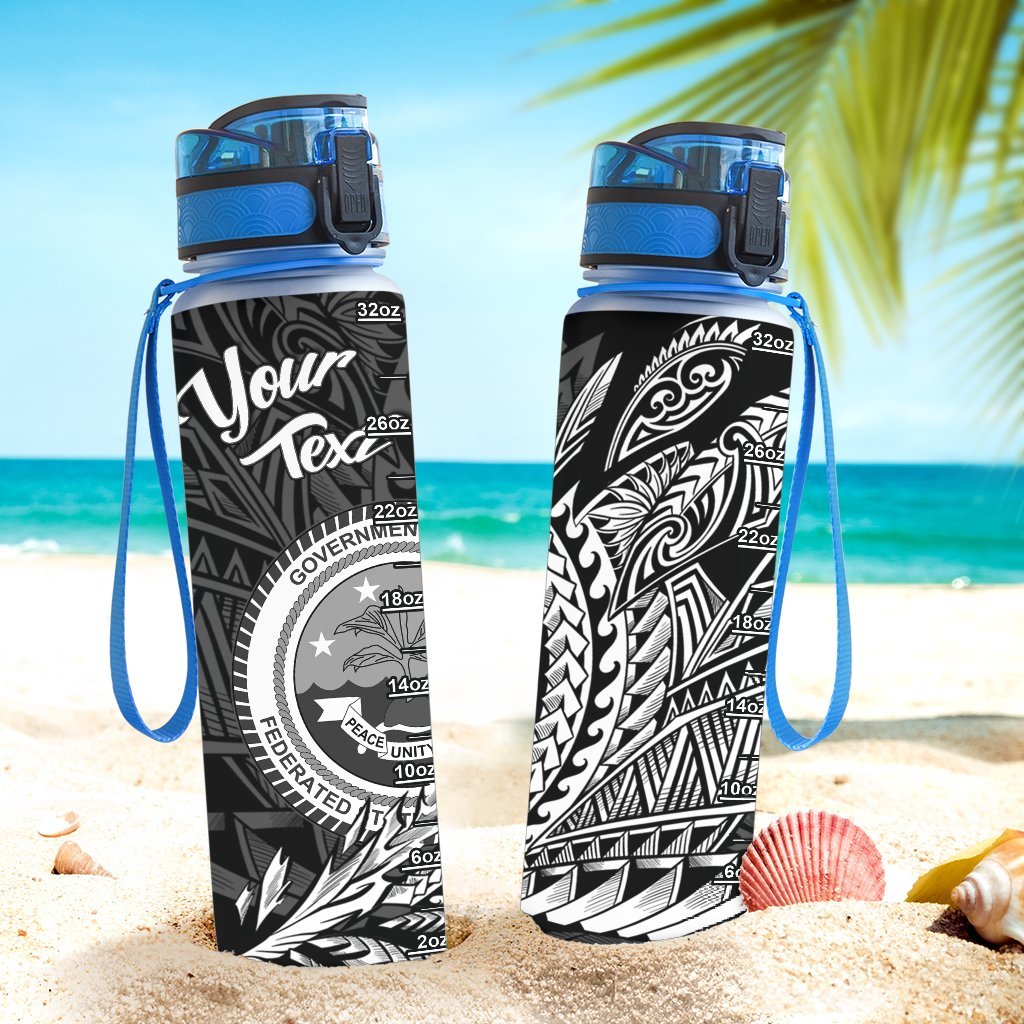 Federated States of Micronesia Custom Personalised Hydro Tracking Bottle - Wings Style - Polynesian Pride