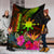 The Philippines Polynesian Premium Blanket - Hibiscus and Banana Leaves - Polynesian Pride