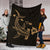 Hawaii Shark Gold Polynesian Premium Blanket - Polynesian Pride