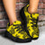 Polynesian Turtle Palm And Sea Pebbles Yellow Chunky Sneakers - Polynesian Pride