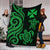 Wallis and Futuna Premium Blanket - Green Tentacle Turtle - Polynesian Pride