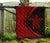 Hawaii Turtle Polynesian Red Premium Quilt - Circle Style - Polynesian Pride