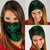 Hawaii Kanaka Kakau Polynesia Bandana 3 - Pack - Green One Size Black - Polynesian Pride