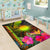 Marshall Islands Polynesian Area Rug - Hibiscus and Banana Leaves - Polynesian Pride